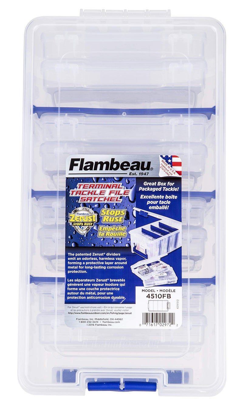 Flambeau Outdoors 4510FB Terminal Tackle File Satchel, 8 Bulk Boxes for Packaged Tackle, Clear - Image 2